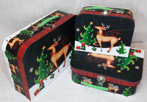 Подарочная коробка чемодан 8375 (3 шт )