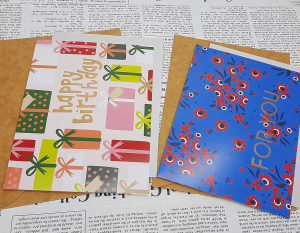 Открытки  в конвертиках4145  (2 шт), ЦЕНА ЗА 1 ШТ