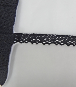 Кружево хлопковое 6967( ширина 1,3см , 5 метров )