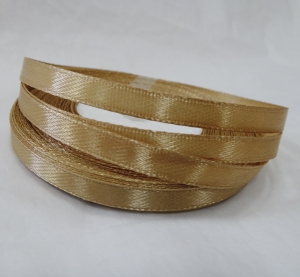 Лента атласная 7 мм(цв.186 золотистый / 23 метра)