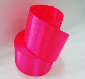 Лента атласная 50 мм (цв 14 яркорозовый  , 23 метра )