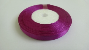 Лента атласная 7 мм(цв. 29 темная фуксия / 23 метра)