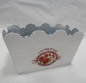 Кашпо  металл 3340 (18х11х12см )