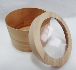 Коробка шпоновая с пр. крышкой (180х160 мм) 