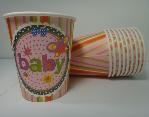 Стаканчик розовый  (комплект 10 шт.)