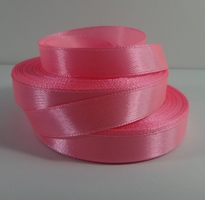 Лента атласная 12 мм( 23 метра) 05 розовый .