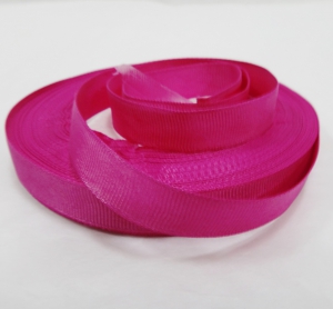 Лента репсовая 1.2см, 23м цв . малиновый
