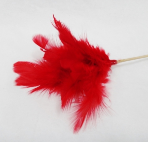 Перья на  палочке  (1 штук-7х7 см )