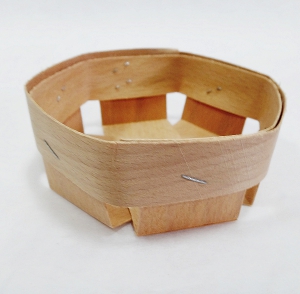  Лукошко из шпона  круглое ( 9х9х4,5 см )