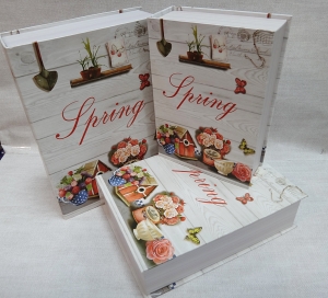 Подарочная коробка книга 9014( комплект 3 шт ) 