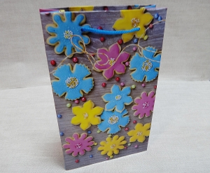 Пакет подарочный новогодний 1551(26х16х7 см)