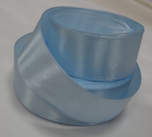 Лента атласная 40 мм(цв 187 голубой , 23 метра)