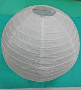 Шар декоративный, белый , диаметр 40 см.