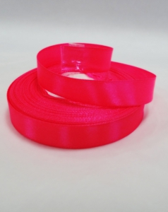 Лента атласная 12 мм( 23 метра) цв.14 яркорозовый
