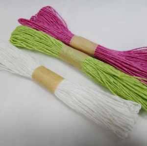 Рафия крученная 3 шт  (0,2мм , 30 метров)