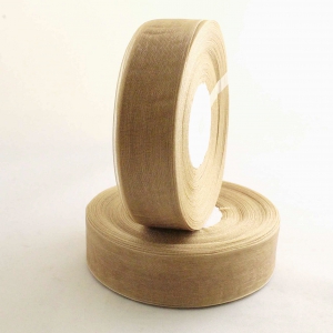 Лента органза 2,5 см цв. кофейный ( в рулоне 46 метра)