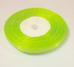 Лента атласная 7 мм(цв.57 неон- салатовый / 23 метра)