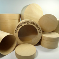 Коробки подарочные из шпона и дерева (дерево бук)