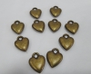 Минидекор сердечко  (10 шт -диаметр 1 см )
