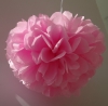 Розовый помпон помпон - 25см